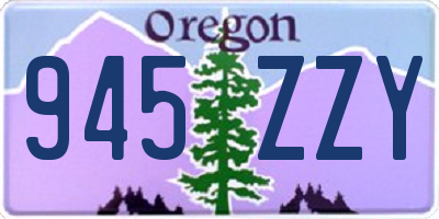 OR license plate 945ZZY