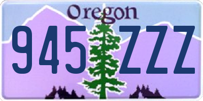 OR license plate 945ZZZ