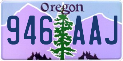 OR license plate 946AAJ