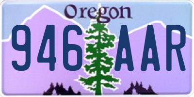 OR license plate 946AAR