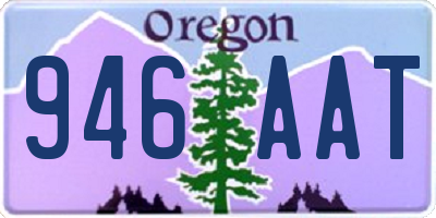 OR license plate 946AAT