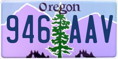 OR license plate 946AAV