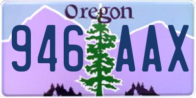 OR license plate 946AAX