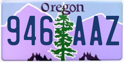 OR license plate 946AAZ