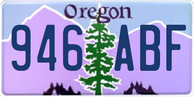 OR license plate 946ABF