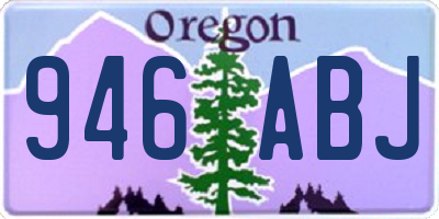OR license plate 946ABJ