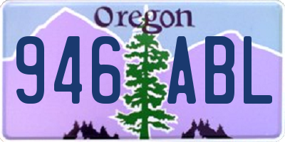 OR license plate 946ABL