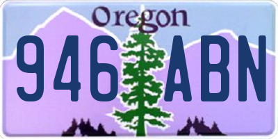 OR license plate 946ABN