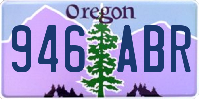 OR license plate 946ABR