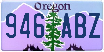 OR license plate 946ABZ