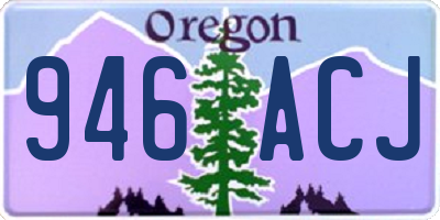 OR license plate 946ACJ
