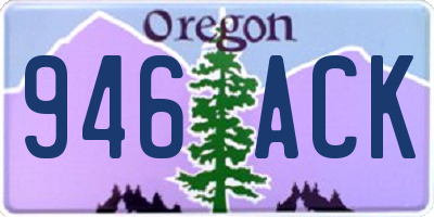 OR license plate 946ACK