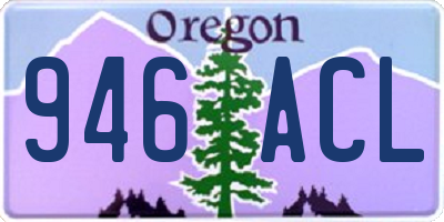 OR license plate 946ACL