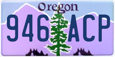 OR license plate 946ACP