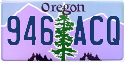 OR license plate 946ACQ