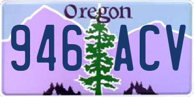OR license plate 946ACV