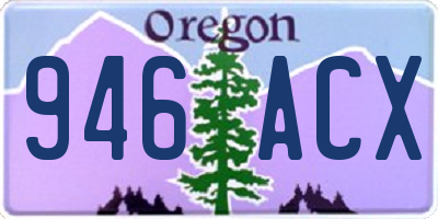 OR license plate 946ACX