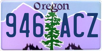 OR license plate 946ACZ
