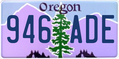 OR license plate 946ADE