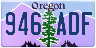 OR license plate 946ADF