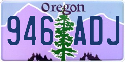 OR license plate 946ADJ