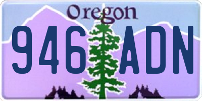 OR license plate 946ADN