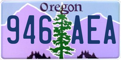 OR license plate 946AEA
