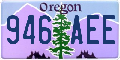 OR license plate 946AEE