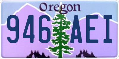 OR license plate 946AEI