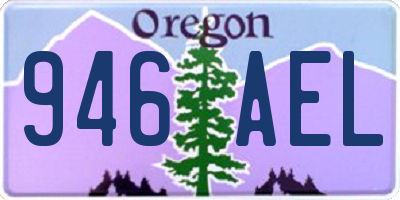 OR license plate 946AEL