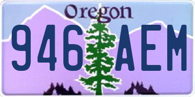 OR license plate 946AEM