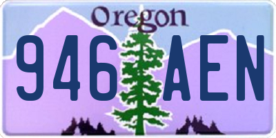 OR license plate 946AEN