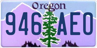 OR license plate 946AEO