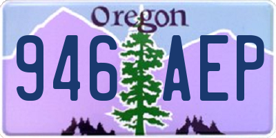 OR license plate 946AEP