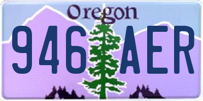 OR license plate 946AER