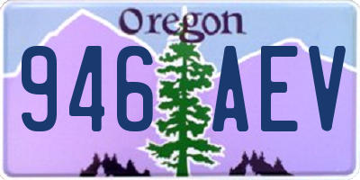 OR license plate 946AEV