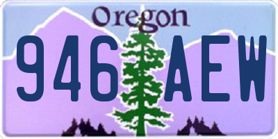 OR license plate 946AEW