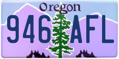 OR license plate 946AFL