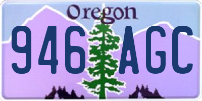 OR license plate 946AGC