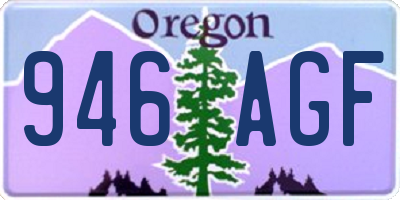 OR license plate 946AGF