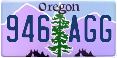 OR license plate 946AGG
