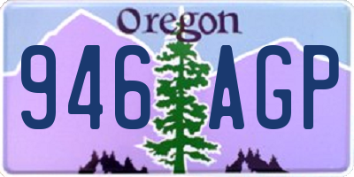OR license plate 946AGP