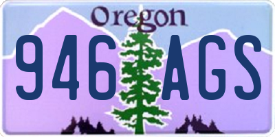 OR license plate 946AGS