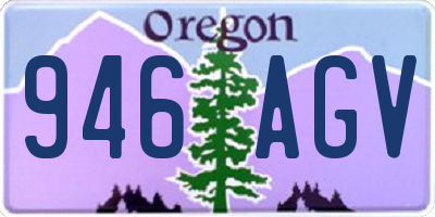 OR license plate 946AGV