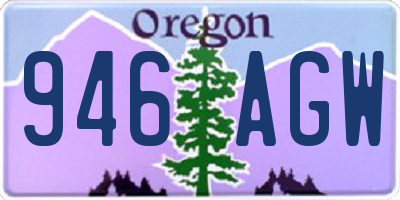 OR license plate 946AGW