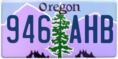 OR license plate 946AHB