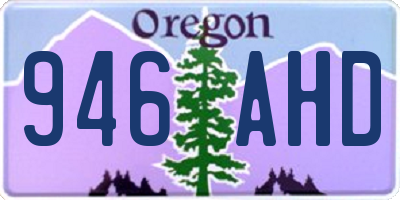 OR license plate 946AHD