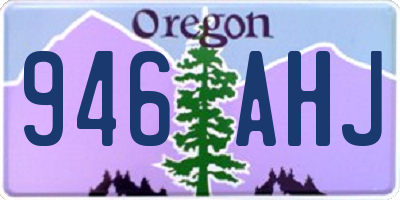 OR license plate 946AHJ