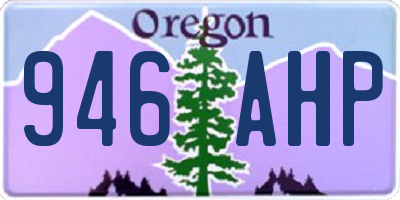 OR license plate 946AHP