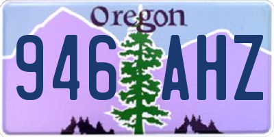 OR license plate 946AHZ